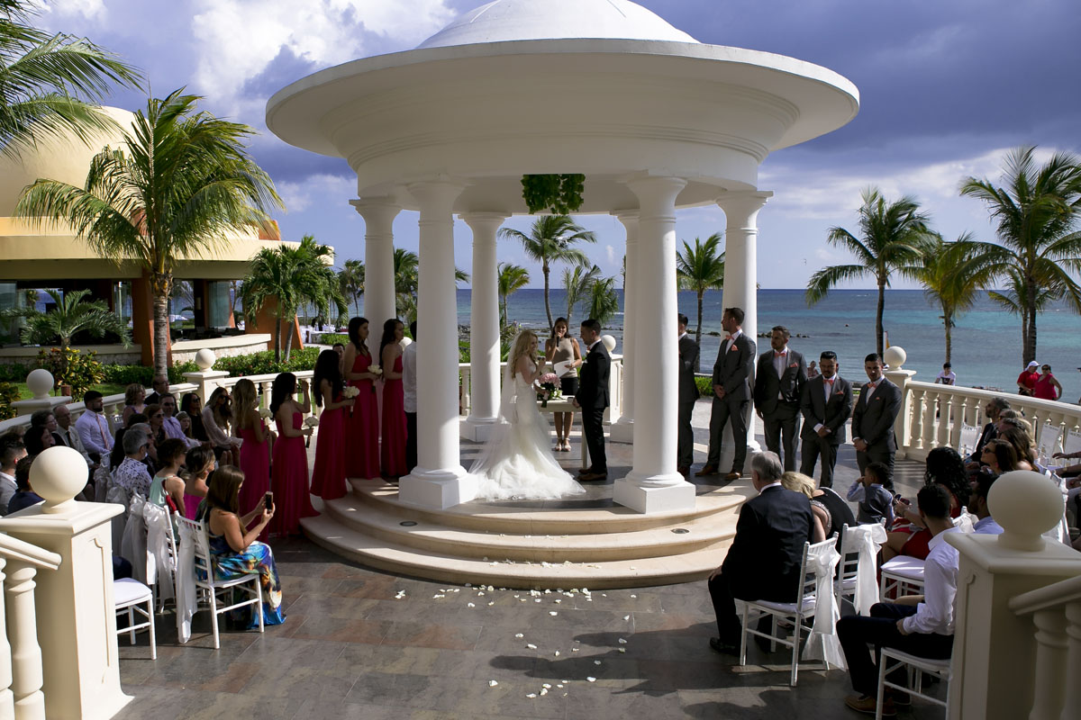 Barcelo Palace Wedding in regally domed beach pavilion