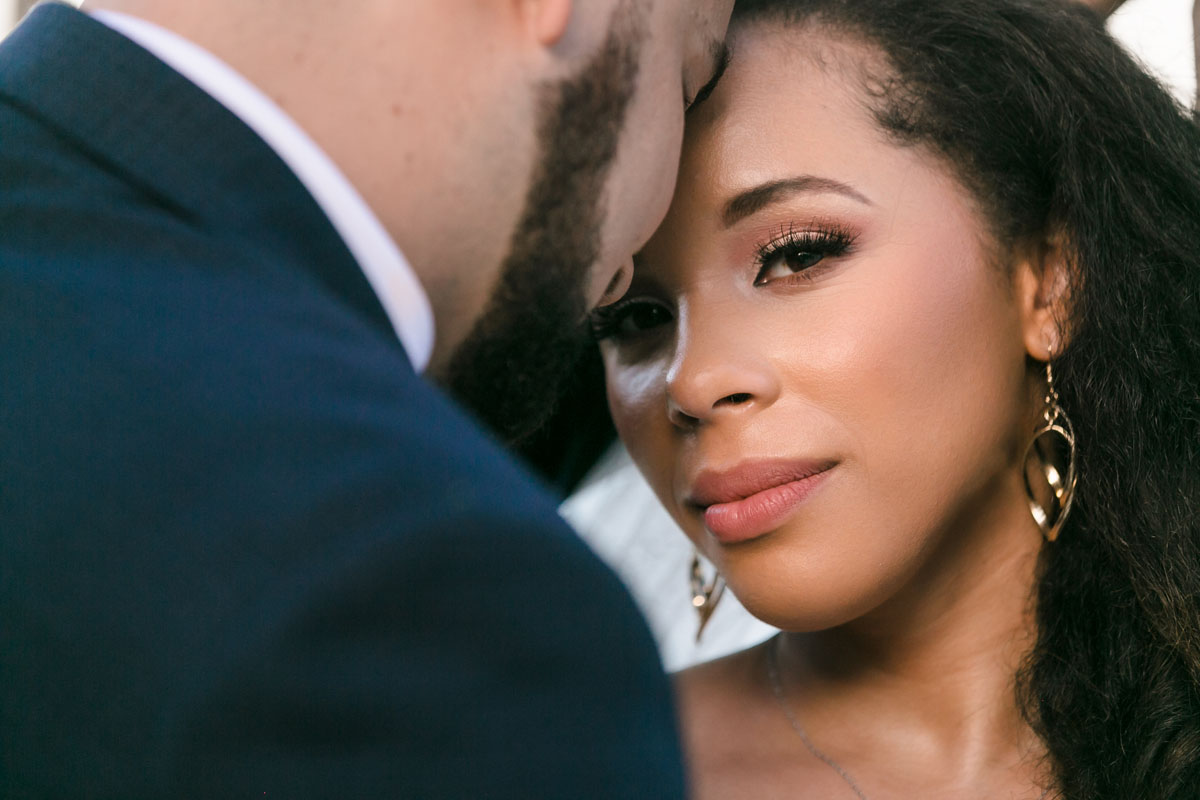 Newlywed bride adores husbands touch