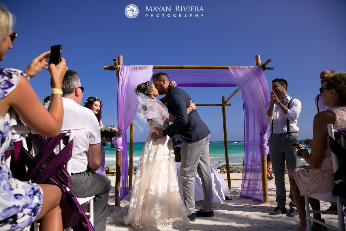 NewlywedsFirstKiss