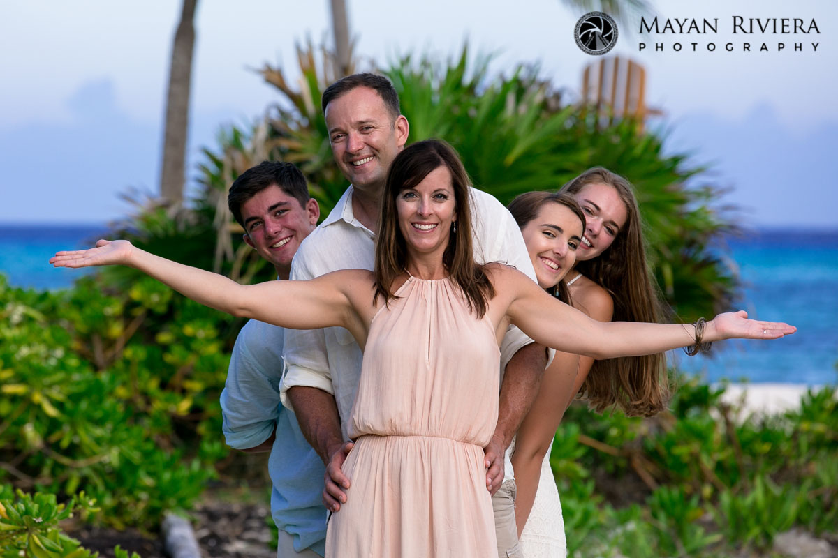 Jennifer frames her family with open arms