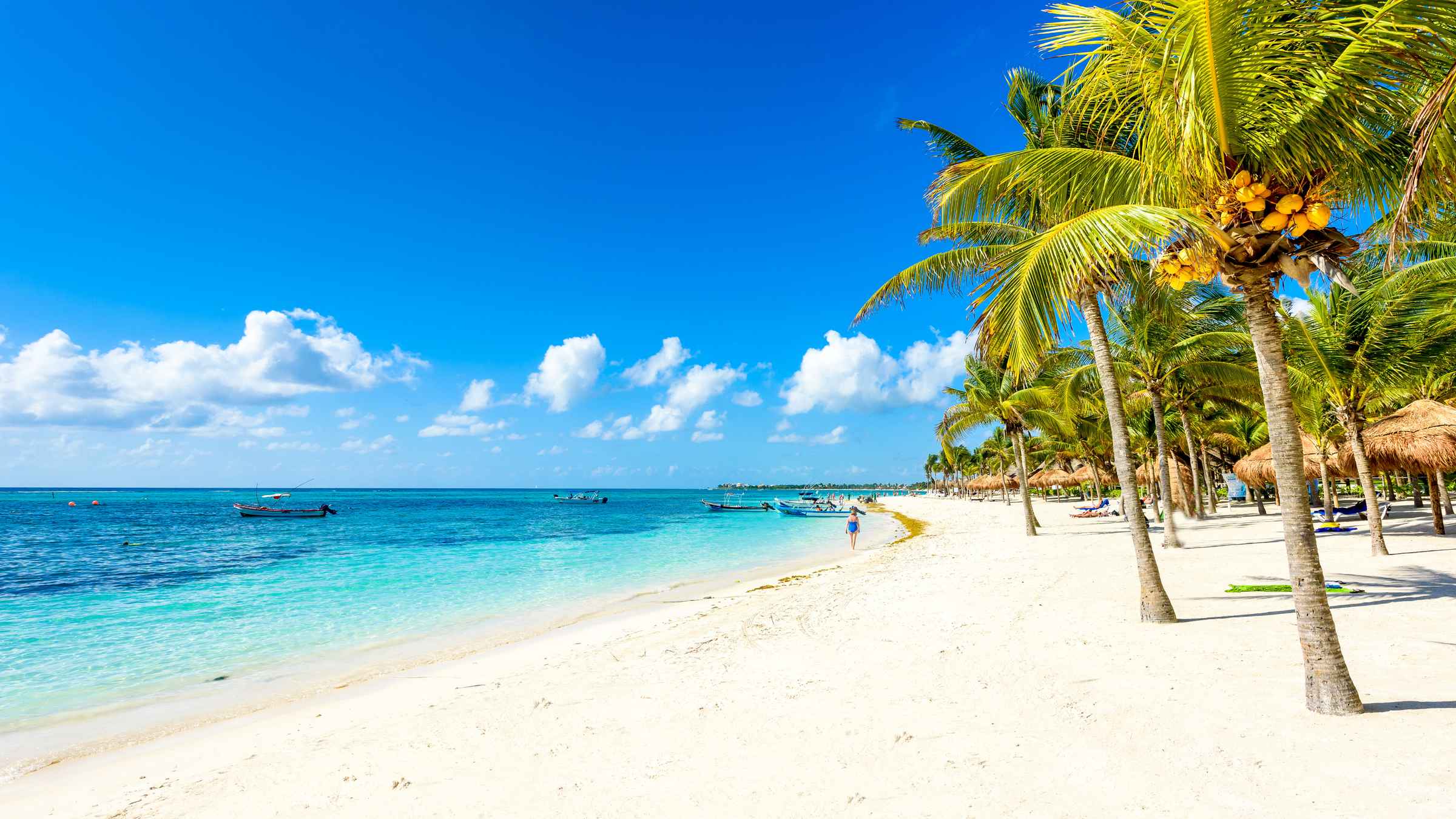 World famous white sand beaches of Quintana Roo