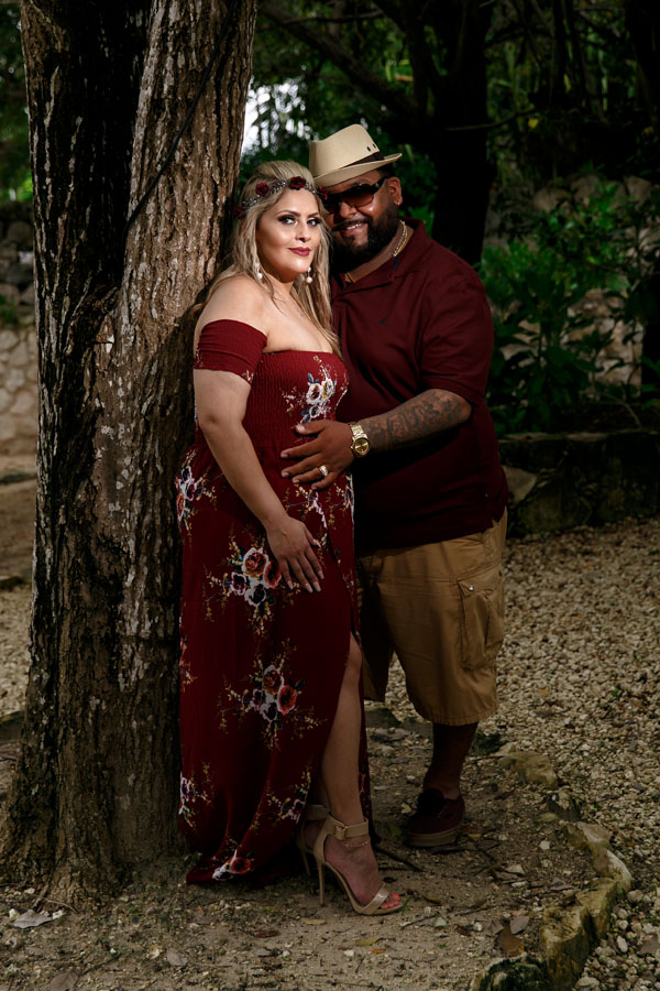 ParentsLeaningOnJunglePalmTree