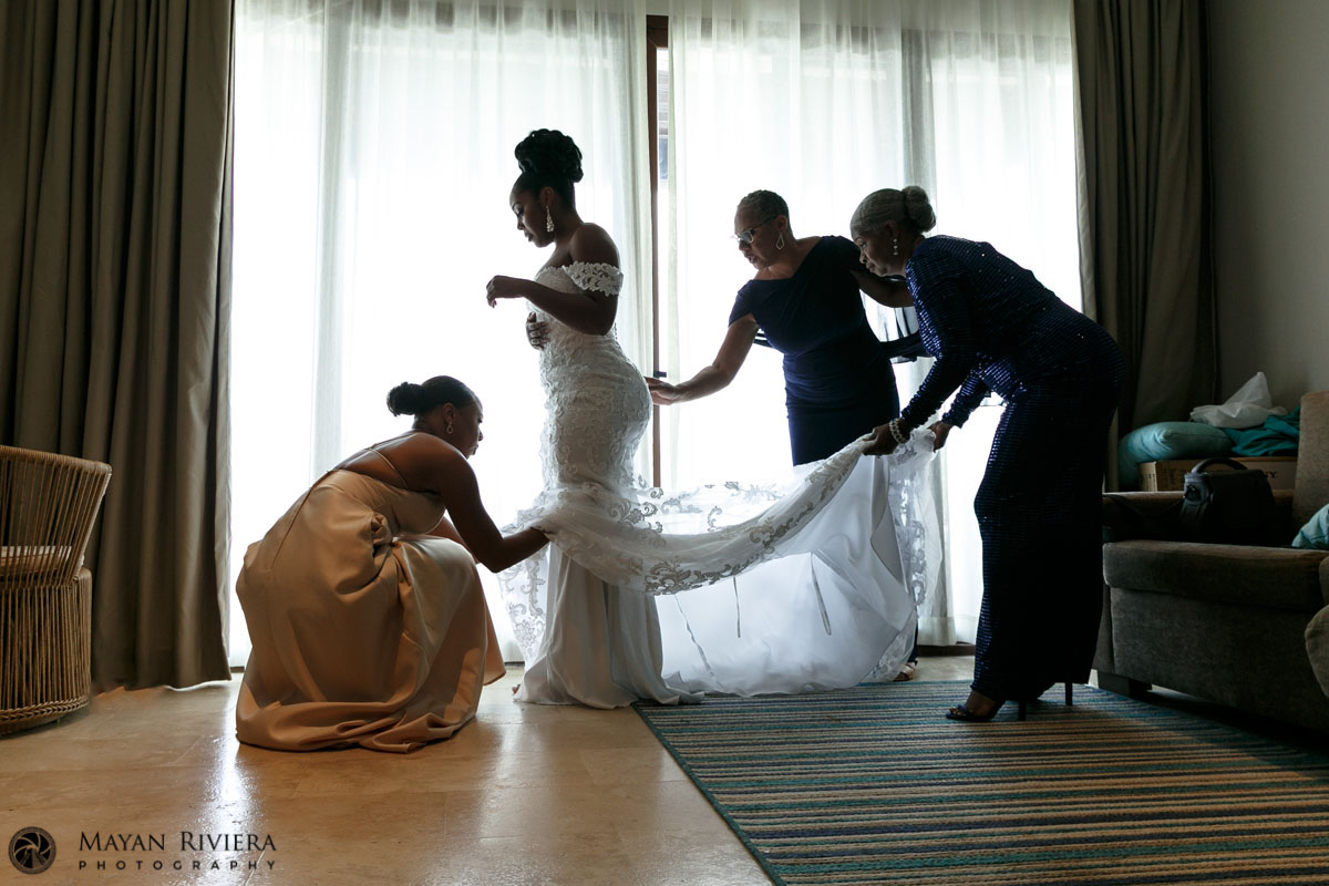 HelpingBrideAleahGettingDressed