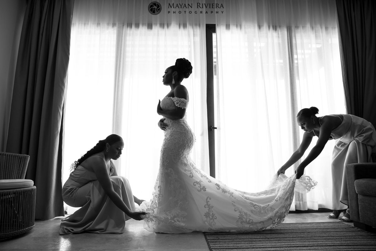HelpingBrideAleahGettingDressed