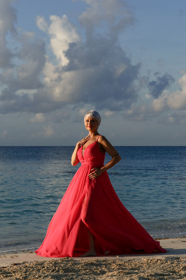 GitaOnBeachByDramaticSky
