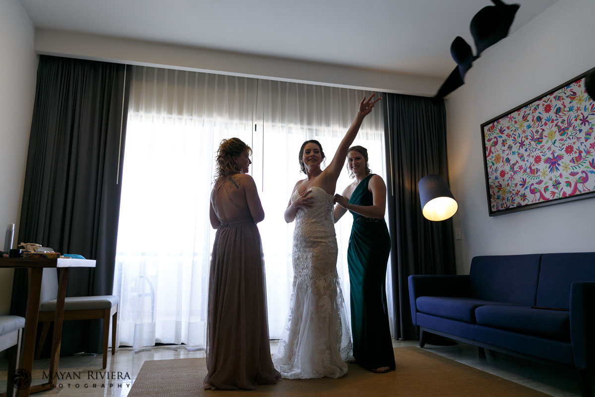 BrideGettingDressed