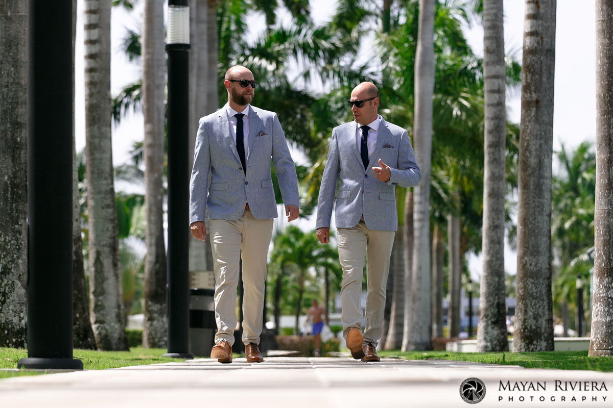 GroomAndGroomsmanWalking