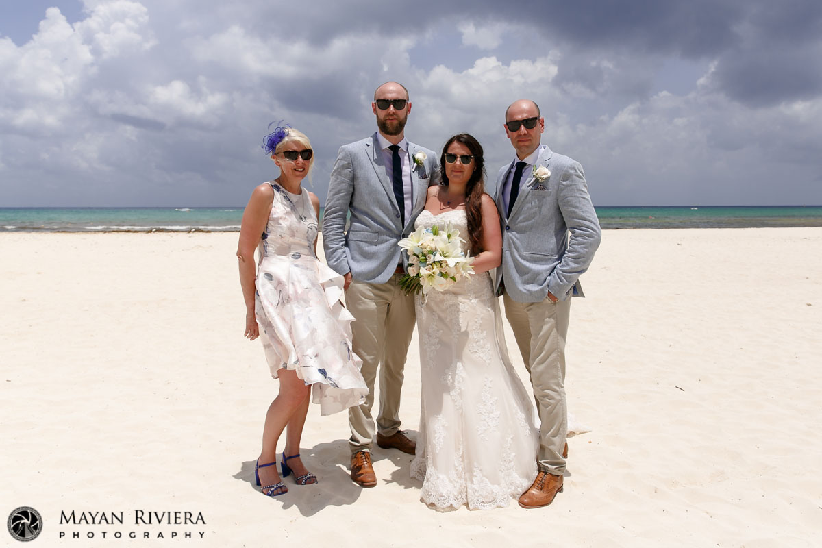 NewlwedsWithCoupleWearingSunglasses