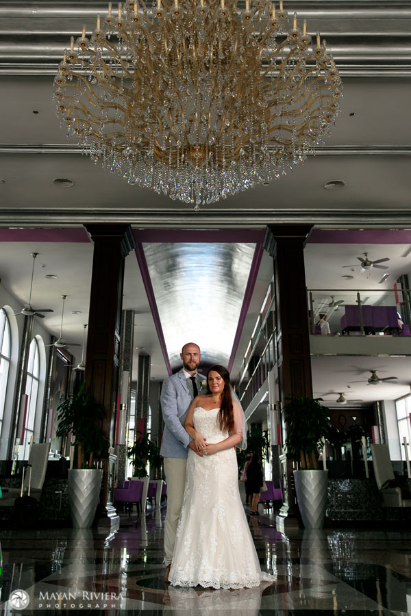 NewlwedsPoseInLounge