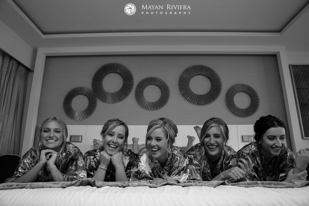 BridalPartyRecliningOnBed
