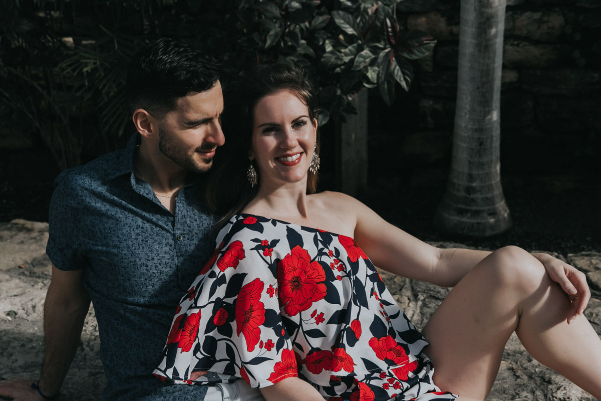 CoupleReclinesOnSidewalk