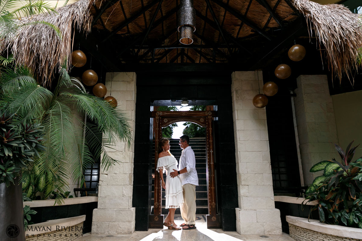 ParentsPoseTogetherInDoorway