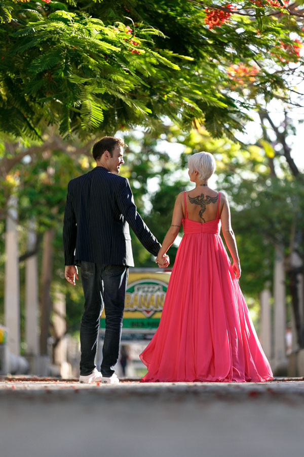 GitaAndAlanWalkUrbanStreet