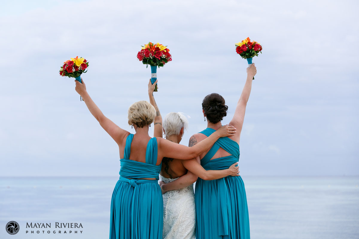 BridesmaidsCheerGitaRaisingArms