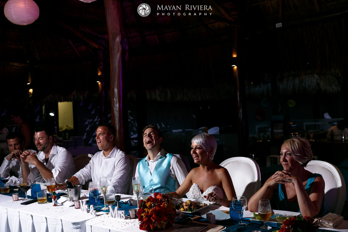 NewlywedsLaughAtReception