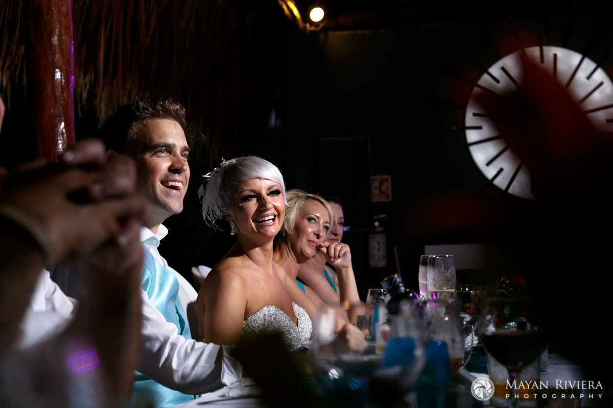 NewlywedsLaughAtReception