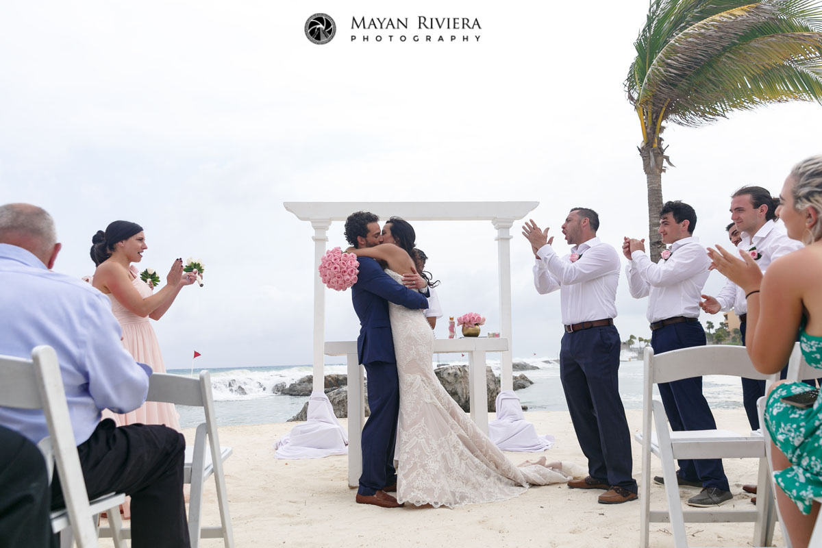 NewlywedsFirstKiss