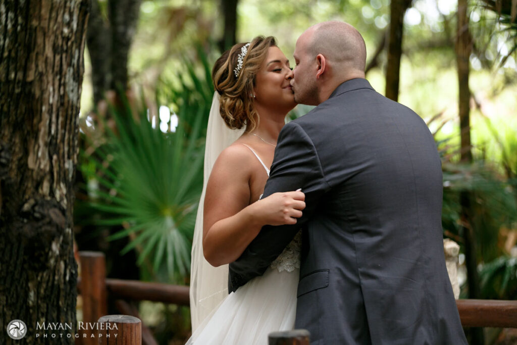 WeddingCoupleKissAfterFirstLook