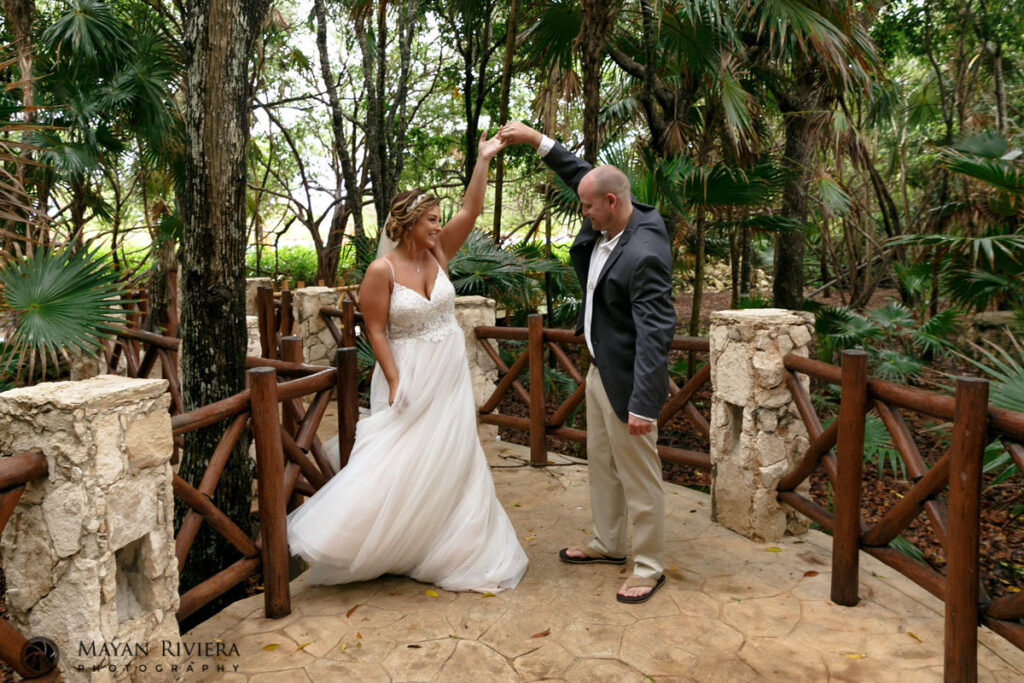 WeddingCoupleDancesAfterFirstLook