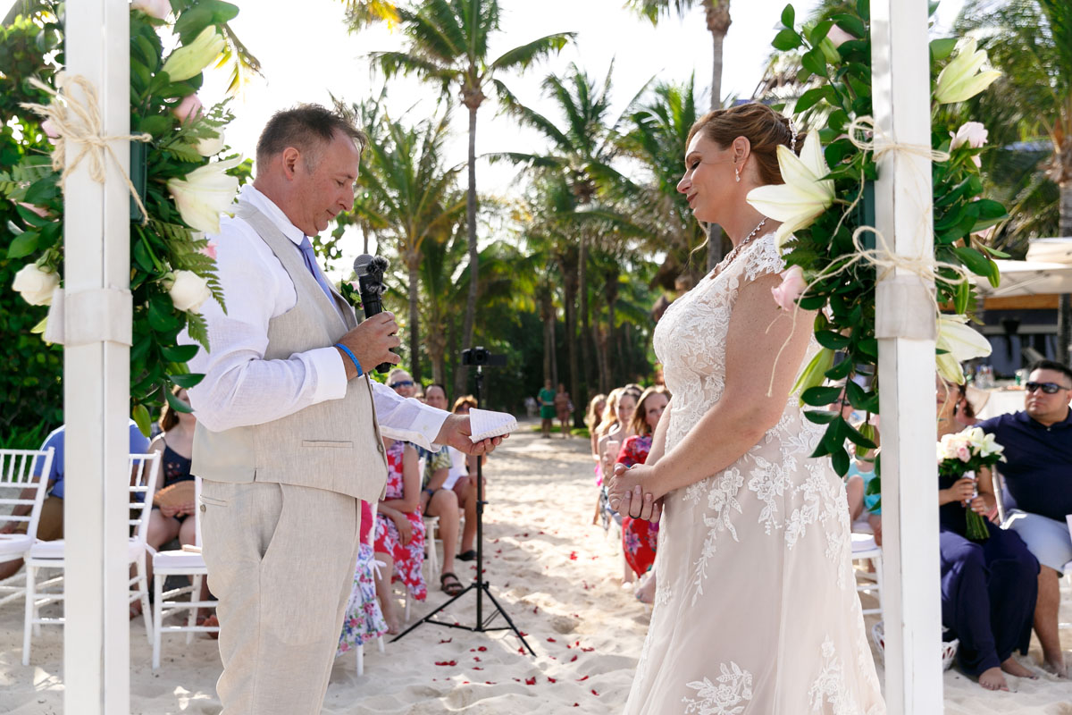 GroomReadsVowsAtCeremony