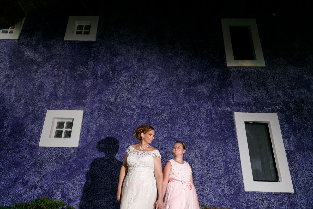 BrideMomPosesWithDaughter