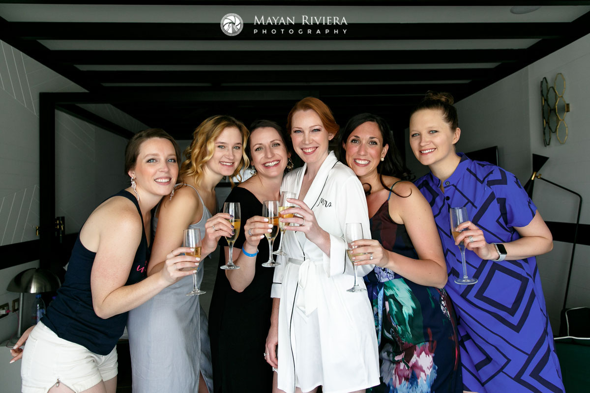 SharingChampagneWithWeddingEntourage