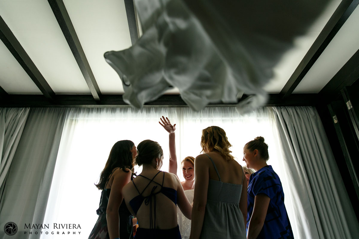 BrideTossingDressingGown
