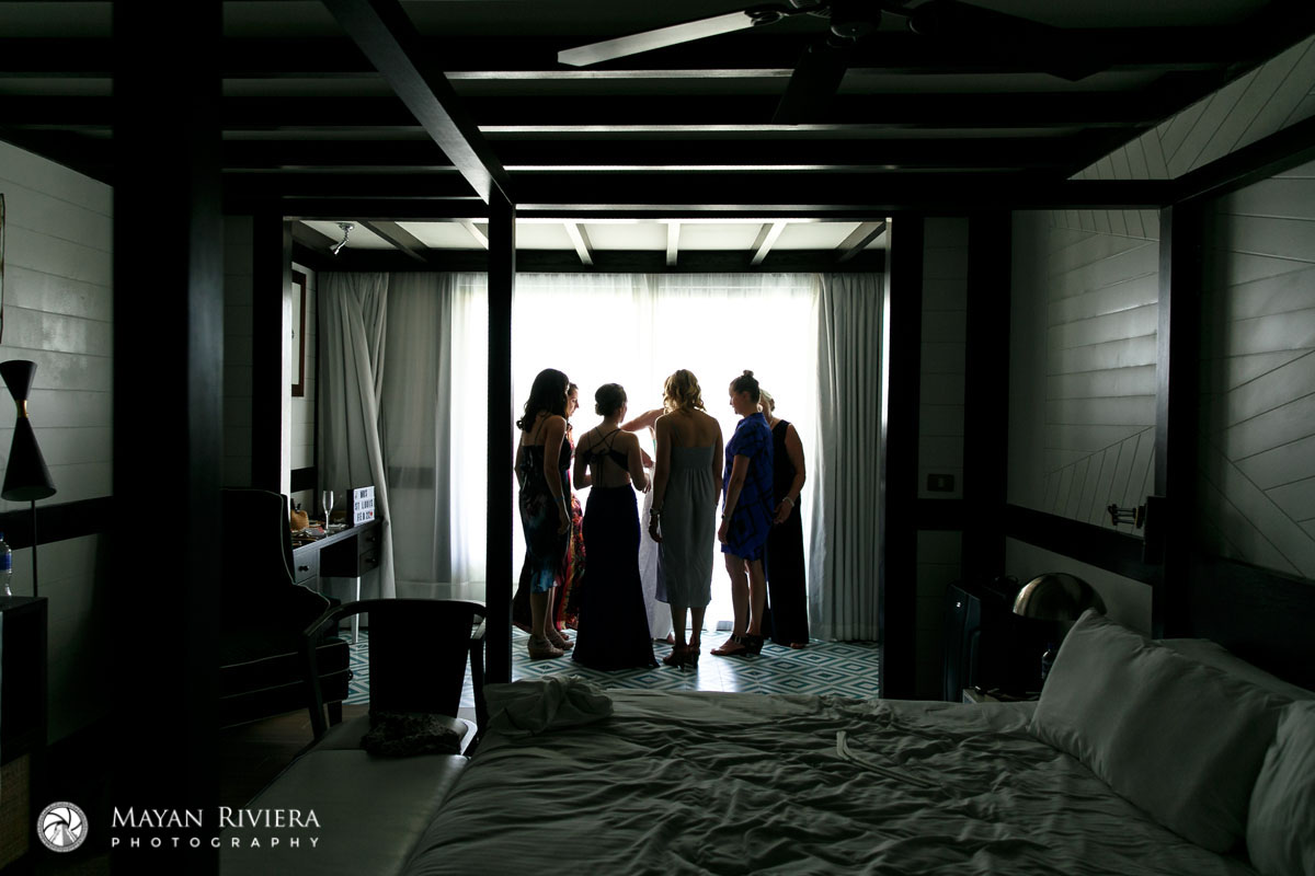 BridesmaidsHelpBrideDress
