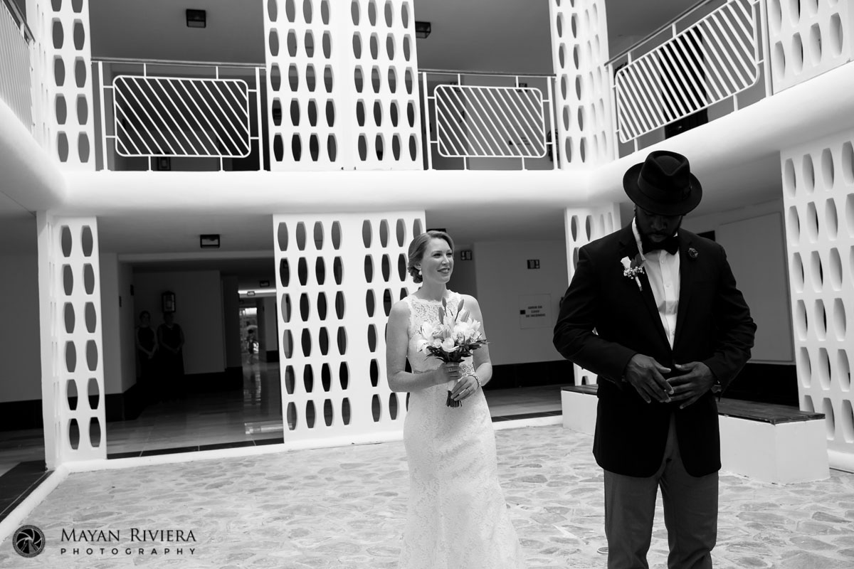 BrideApproachingGroomForFirstLook