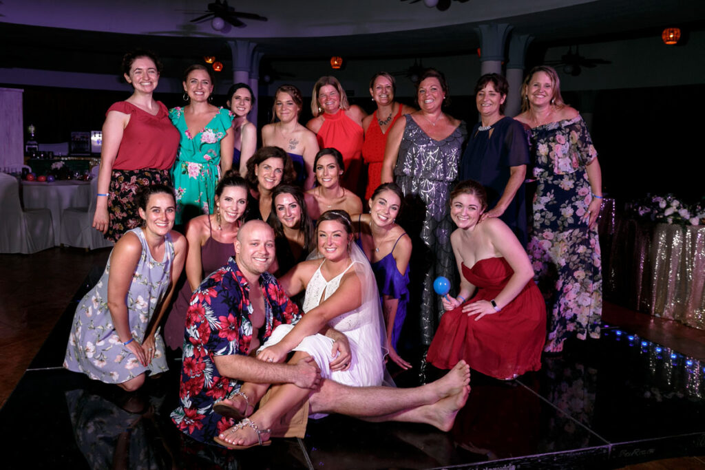 NewlywedsSitWithLadies