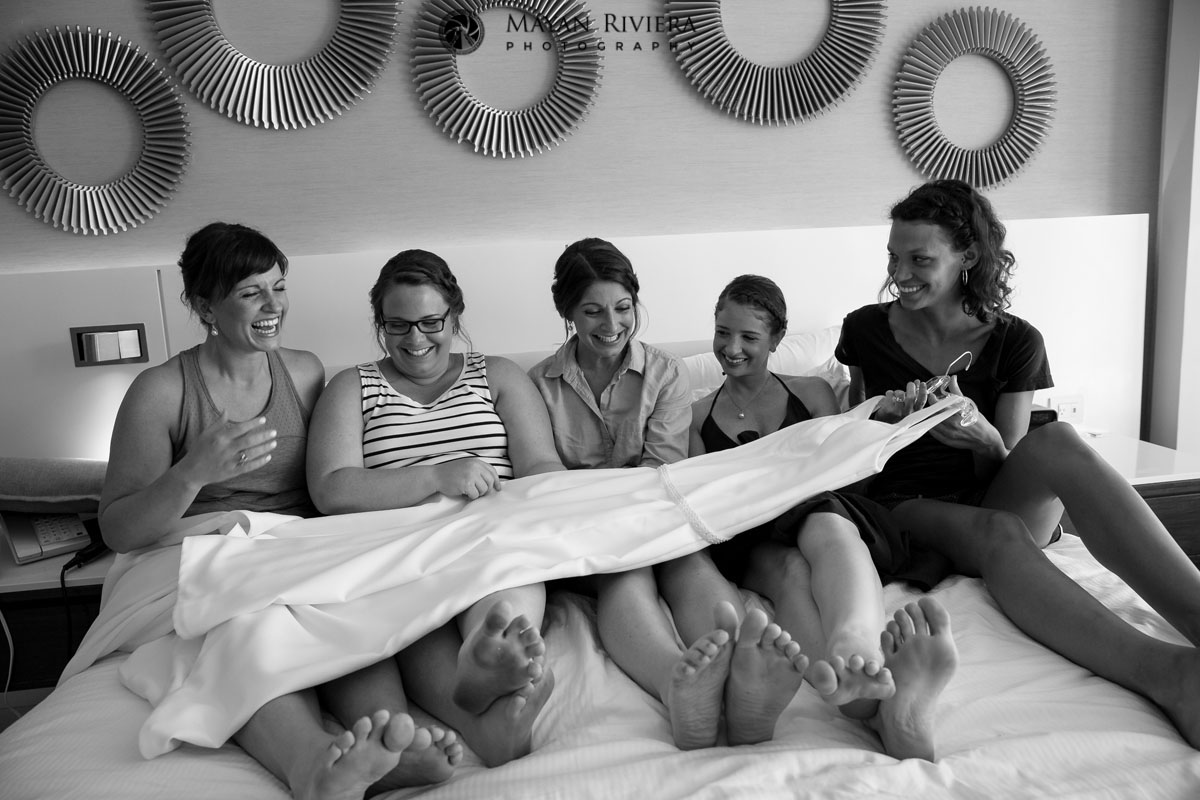 WeddingPartyAdmireBridalGown