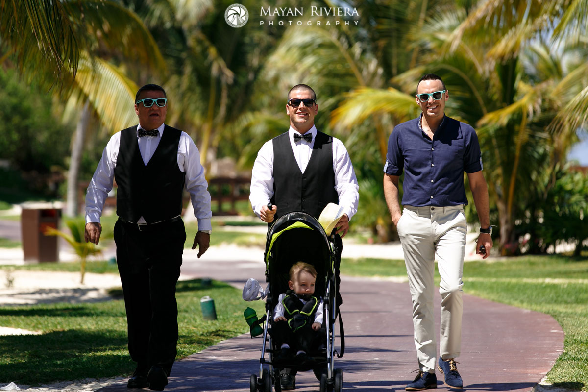 GroomHeadingToCeremonyWithSon