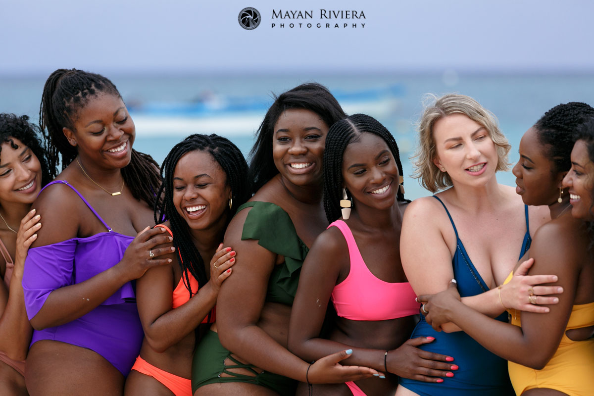 EntourageBacksUpBrideOnBeach