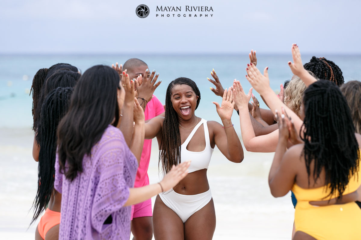 BrideWalksThruBestiesCheeringGauntlet