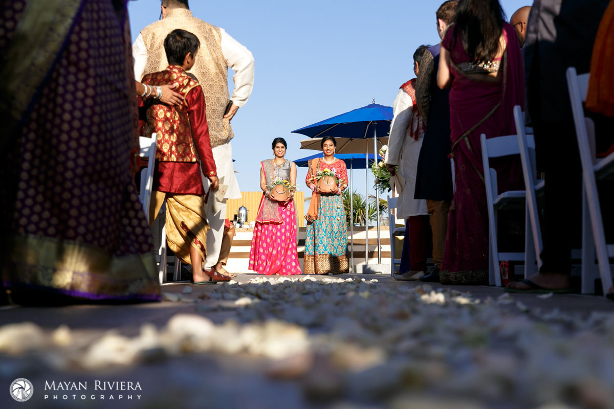 HinduWeddingAttendantsCarryFlowerBaskets