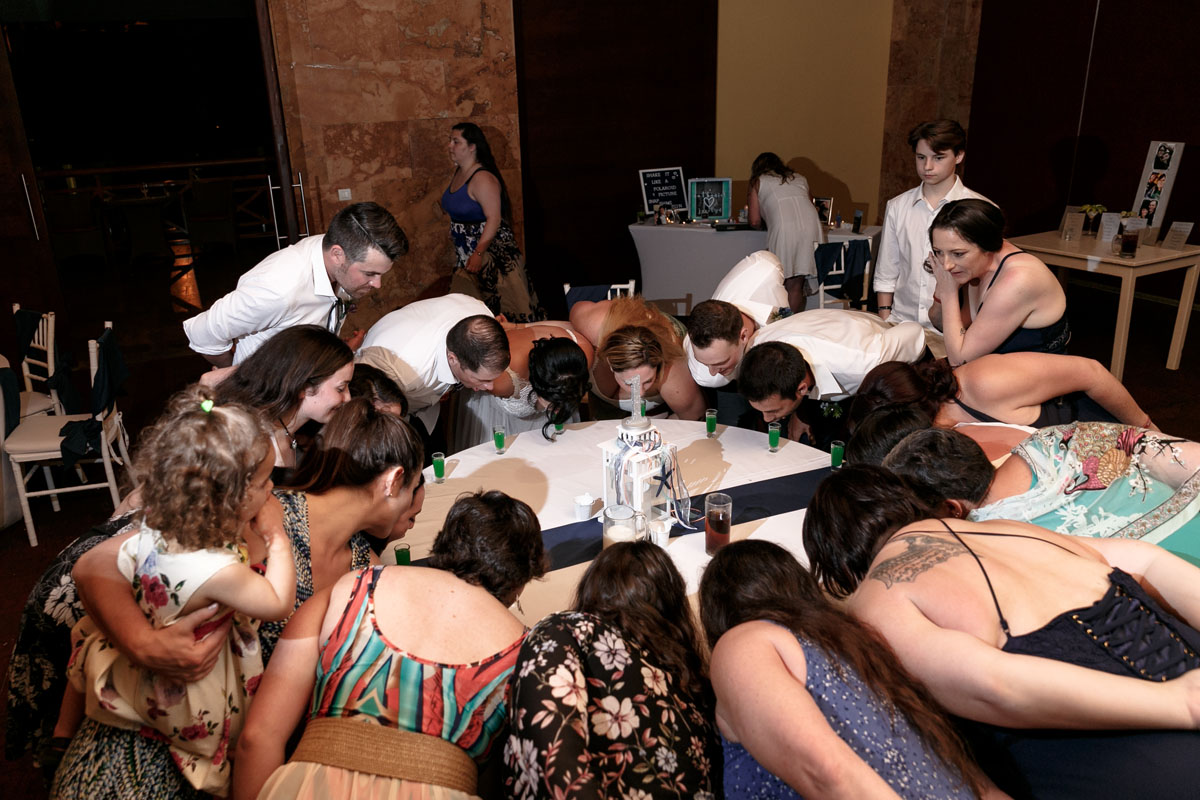 GuestsPickUpBeveragesWithoutHands