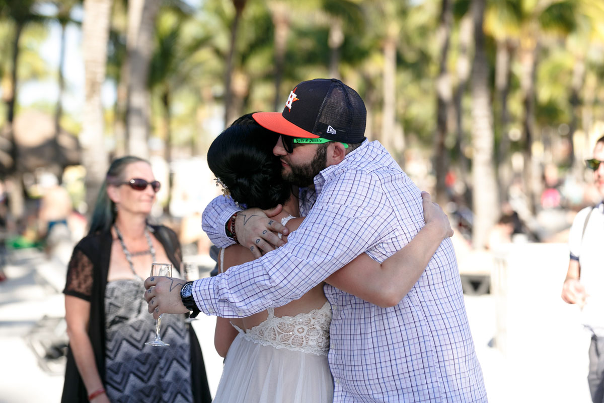 GuestsCongratulateNewlyweds