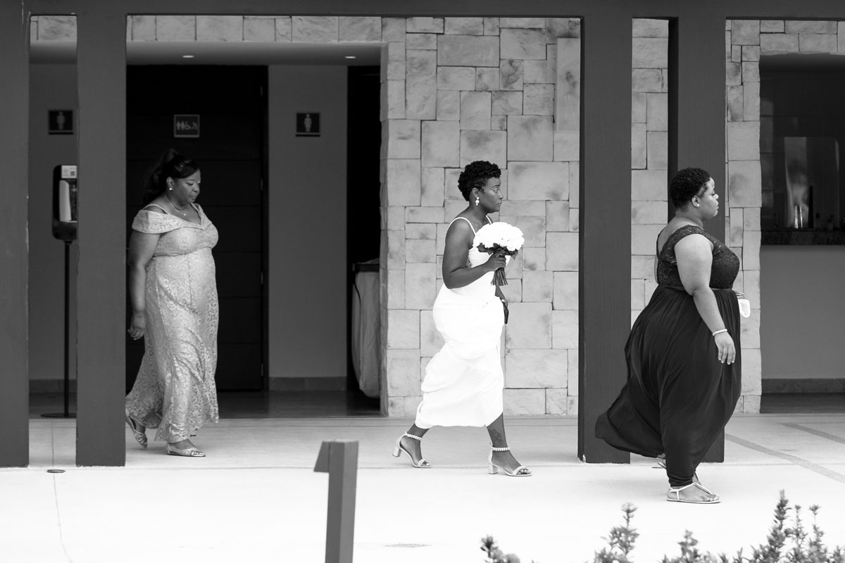 DreamsPlayaMujeresBrideWalkingToCeremony