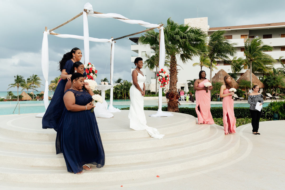 EmotionalEntourageWatchesBrideApproach