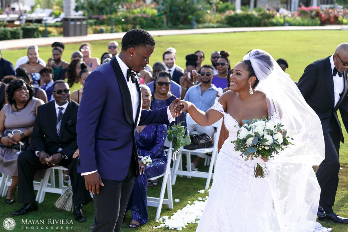 EmotionalGroomGreetsBride