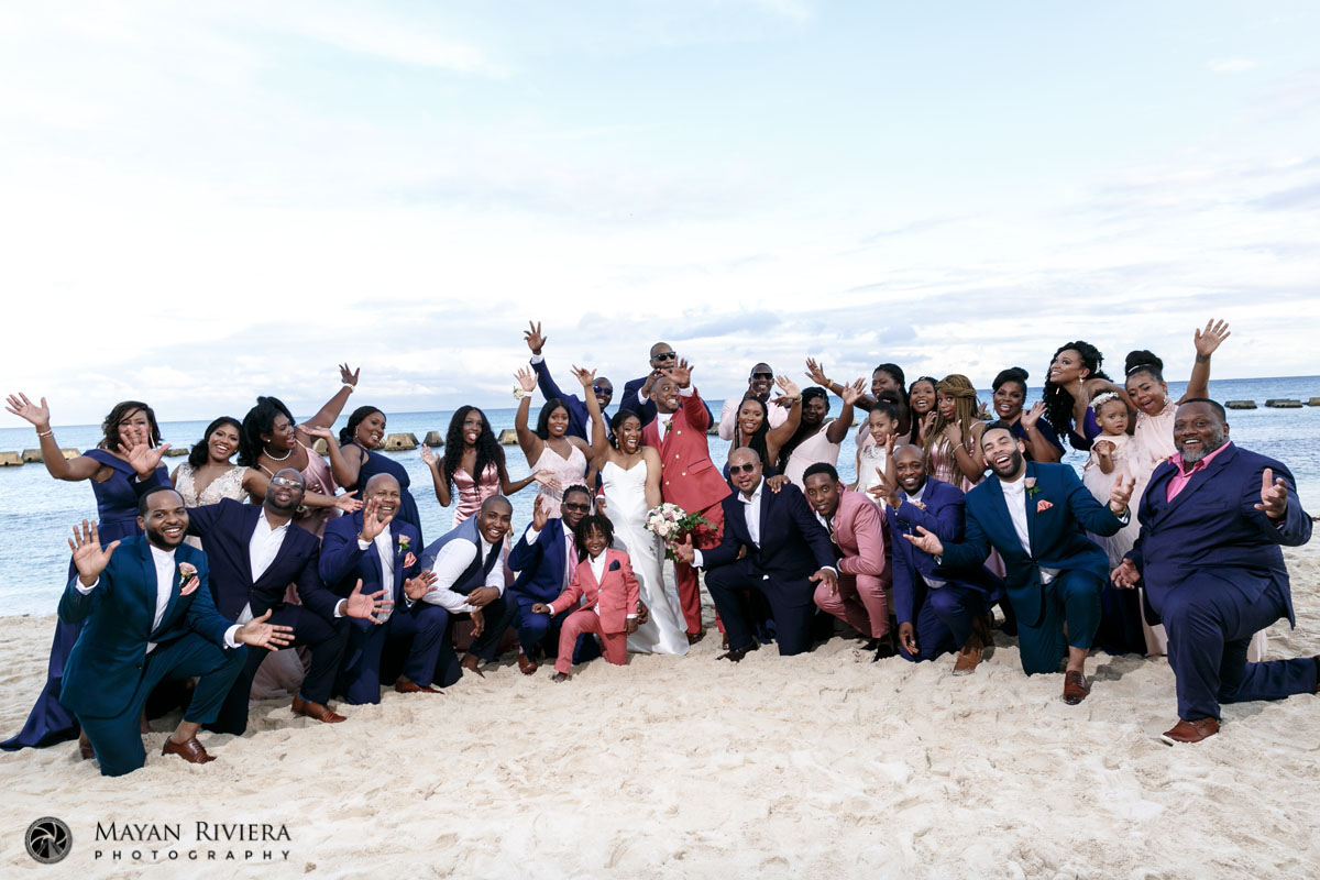 NewlywedsCheerWithGuests