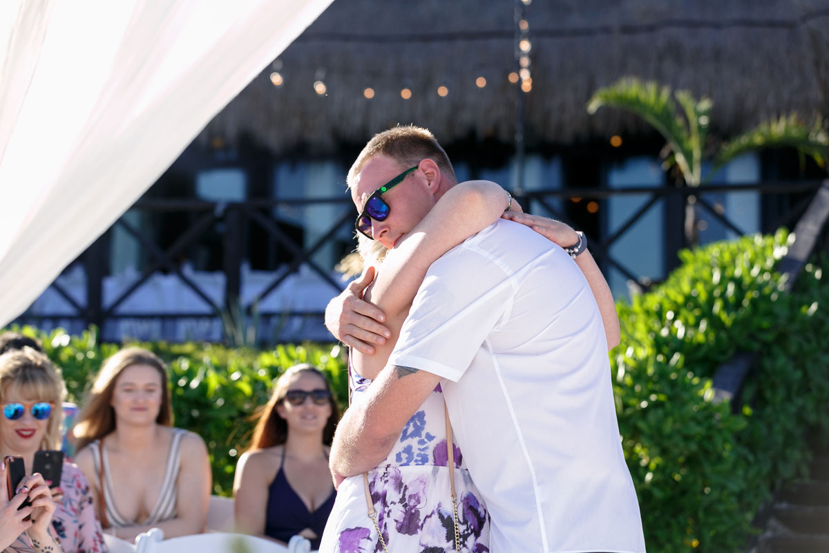 NowSapphireGroomHugsMom