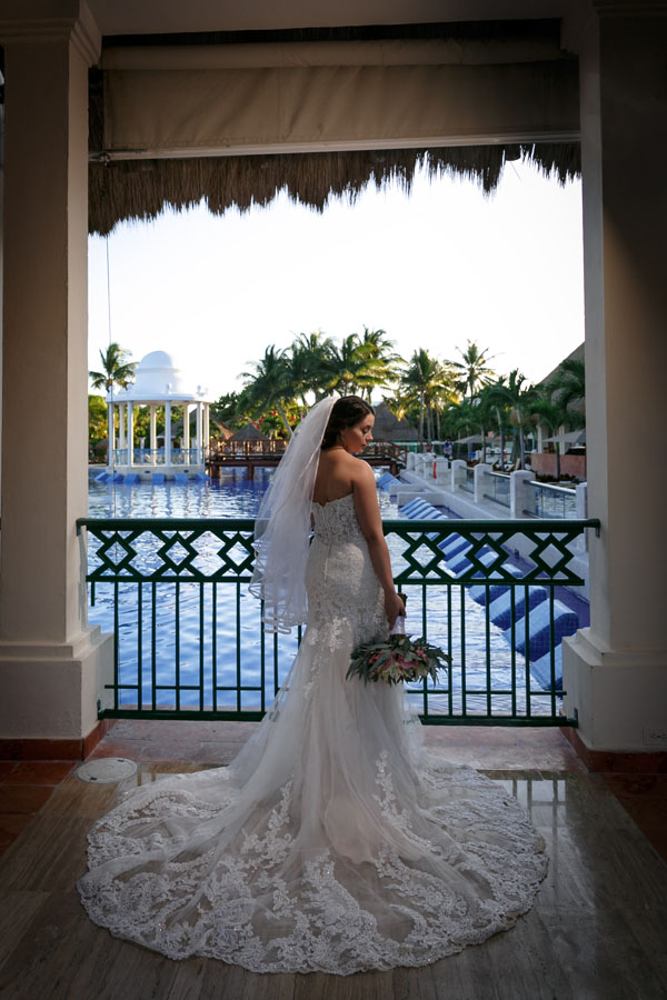 NowSapphireBridePosesOnWalkway