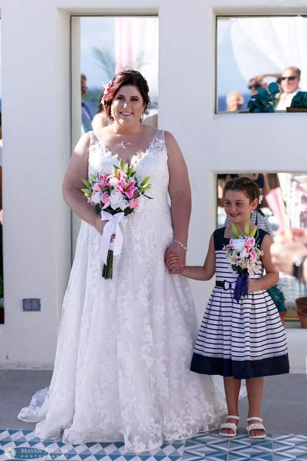 ORPBrideTeriAndEmmaArriveAtCeremony