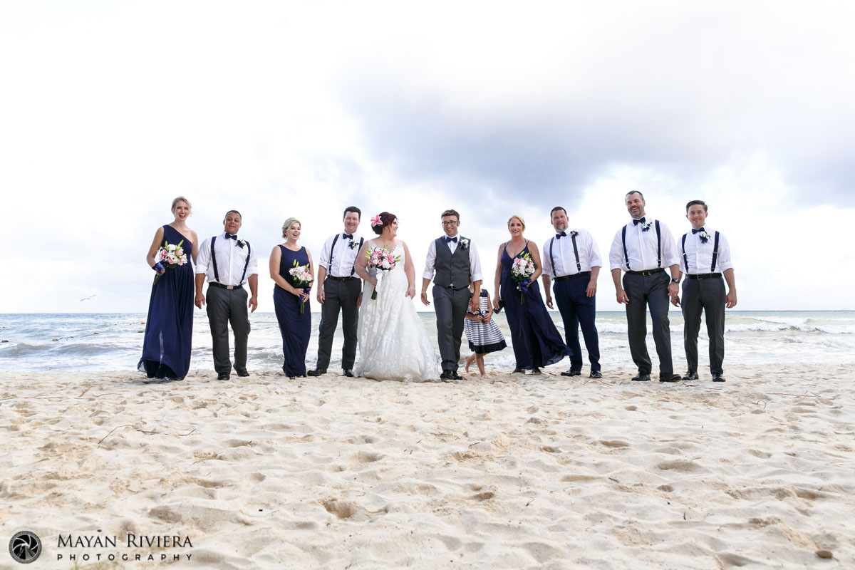 WeddingPartyStrollBeach