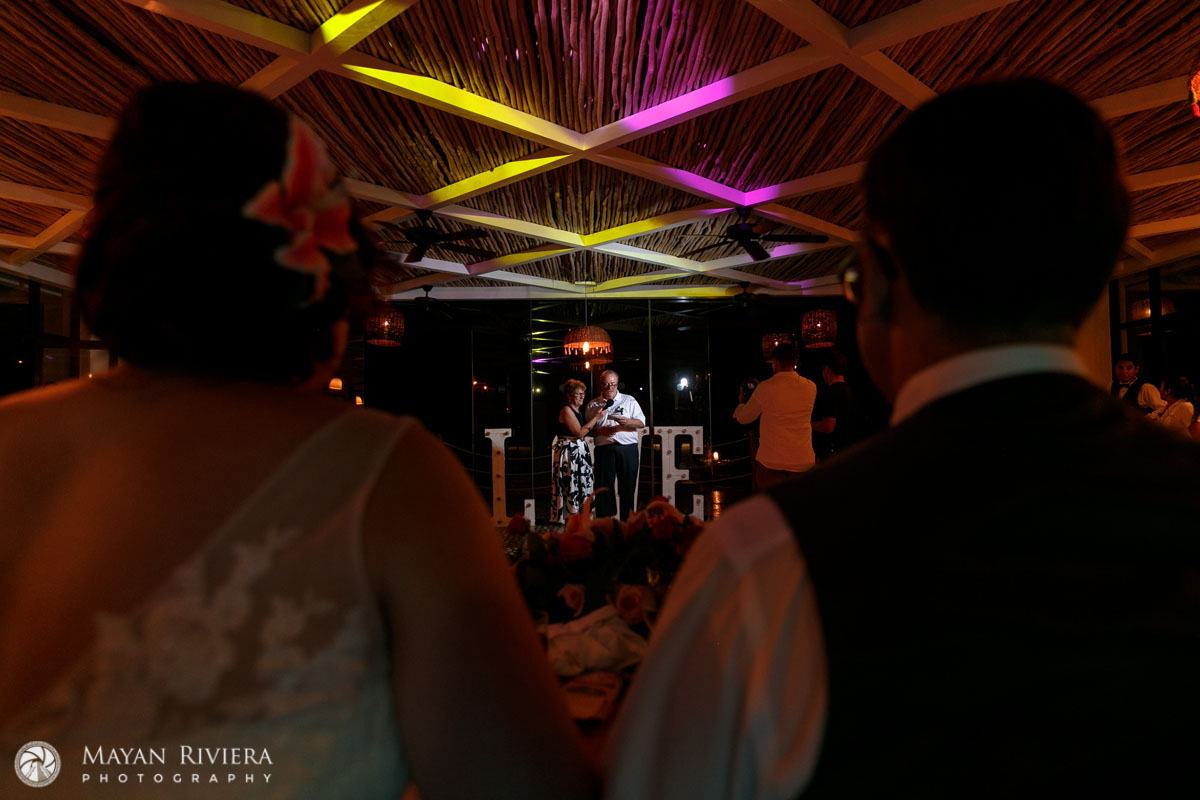 NewlywedsWatchSpeechesFromHeadTable