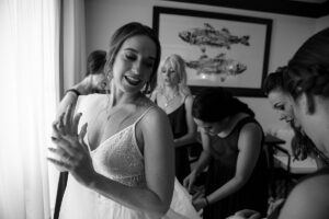 HelpingBrideMichelleGetReady