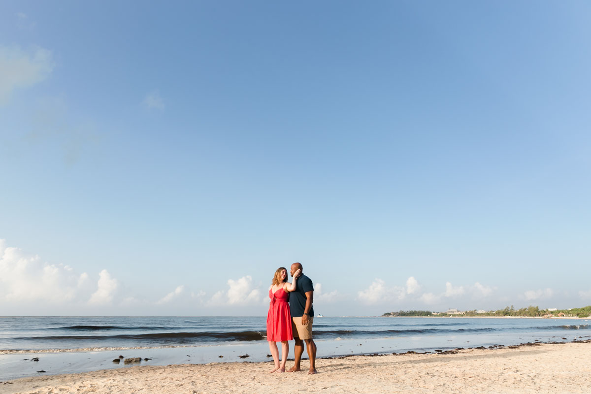 RyannAndWifeEmbraceOnPuntaEsmeraldaBeach