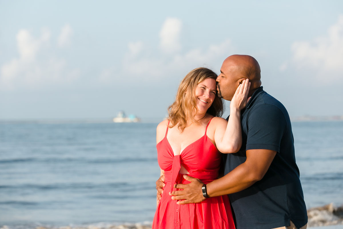 RyannAndWifeEmbraceOnPuntaEsmeraldaBeach