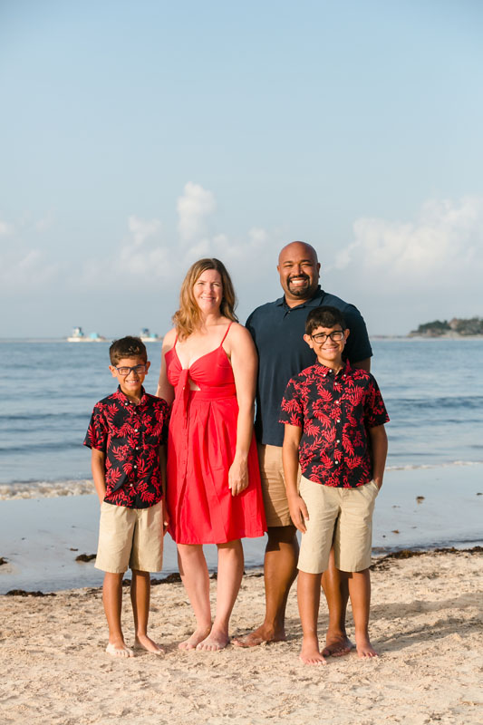 RyannAndFamilyPoseSmilingOnPuntaEsmeraldaBeach